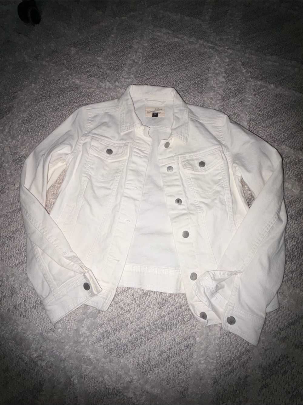 Cream Denim Jacket